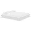 vidaXL Bedframe massief hout wit 180x200 cm