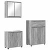 vidaXL Badkamermeubelset 3 st Grijs Sonoma 72,5 x 36,5 x 100 cm