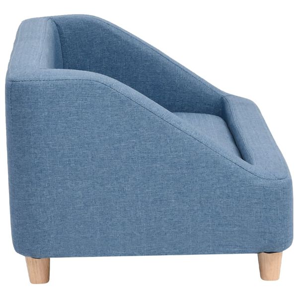 vidaXL Hondenbank 85x50x39 cm linnen blauw