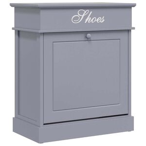vidaXL Schoenenkast 50x28x58 cm paulowniahout grijs