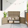 vidaXL Tuinkast 110x55x60,5 cm poly rattan beige