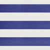 vidaXL Luifel uittrekbaar 4,5x3 m stof en aluminium blauw en wit