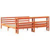 vidaXL Bedframe zonder matras massief grenenhout wasbruin 180x200 cm