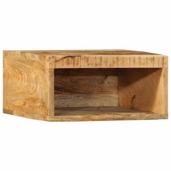 vidaXL Tv-meubel wandmontage 40x30x19 cm massief ruw mangohout