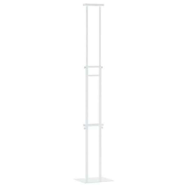vidaXL Beurs Displays Wit 30 x 24 x 214 cm Staal