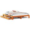 vidaXL Bedframe zonder matras massief grenenhout wasbruin 200x200 cm
