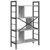 vidaXL Boekenkast Grijs Sonoma 75 x 30 x 123,5 cm Bewerkt hout
