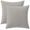 vidaXL Kussensloop 2 pcs HEERLEN Grijs 40 x 40 cm Polyester