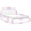 vidaXL Bed met matras fluweel roze 120x200 cm