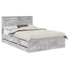 vidaXL Bedframe met lade Beton Grijs 160 x 200 cm Ingenieurshout