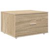 vidaXL Bureau met lade Sonoma Eiken 131,5 x 50 x 106,5 cm Bewerkt hout