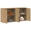 vidaXL Dressoir 2 pcs Artisan Eiken 79 x 38 x 80 cm Bewerkt hout