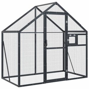 vidaXL Voli&egrave;re 179x100x185 m aluminium antracietkleurig