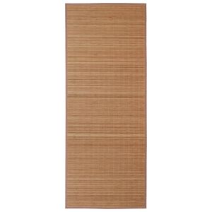 vidaXL Tapijt rechthoekig 150x200 cm bamboe bruin