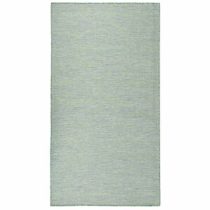 vidaXL Buitenkleed platgeweven 80x150 cm turquoise
