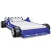 vidaXL Kinderbed raceauto blauw 90x200 cm