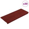 vidaXL Trapmatten zelfklevend 30 st 65x24,5x3,5 cm rood