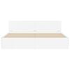 vidaXL Bedframe met hoofdeinde wit 160x200 cm