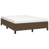 vidaXL Bedframe zonder matras stof donkerbruin 140x190 cm