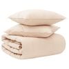 vidaXL Dekbedset 2 st 140 x 220 cm Alle seizoenen Kapokvezel Beige