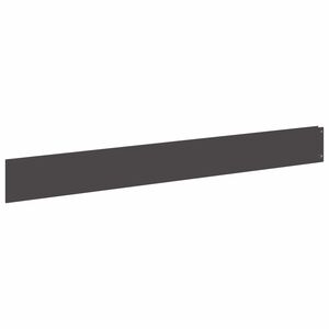vidaXL Gazonrand 10 st 100 x 12 cm Staal Zwart