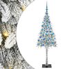 vidaXL Kerstboom met 300 LED met standaard Wit 180 cm PE en staal