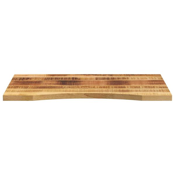 vidaXL Bureaublad met ronding 100x50x2,5 cm massief ruw mangohout