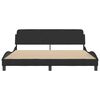 vidaXL Bedframe "Dover" 180x200 cm fluweel zwart