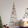 vidaXL Hangende kerstboom met topster 100x210 cm natuurlijke tak