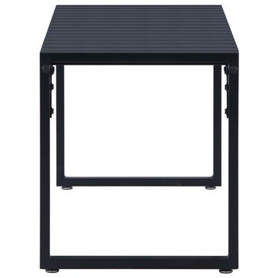 vidaXL Tuinbank 120,5 cm PS-plaat zwart