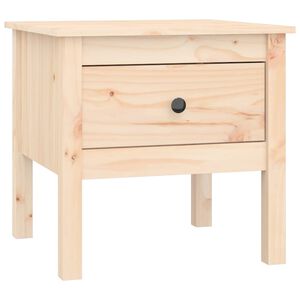 vidaXL Bijzettafel 50x50x49 cm massief grenenhout