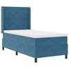 vidaXL Boxspring bed met hoofdeinde Blauw 90 x 190 cm Fluweel