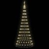 vidaXL LED Kerstboom met 295 LED met standaard Warmwit 250 cm Metaal