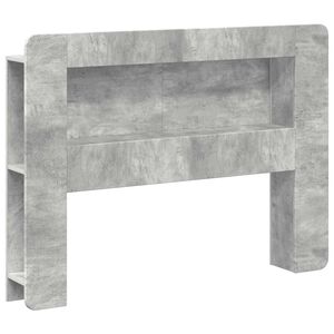 vidaXL Hoofdbordkast met opslag Betongrijs Geconstrueerd hout