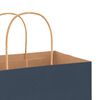 vidaXL Papieren zakjes 50 st met hengsels 21x11x31 cm blauw