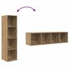vidaXL Tv-meubelset 2 pcs Bruin 37 x 37 x 142,5 cm Bewerkt hout