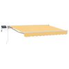 vidaXL Handmatige Luifelhouder met LED's Zand 5 x 3 m