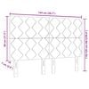 vidaXL Hoofdbord met hoofdeinde Donkergrijs 144 cm Fluweel