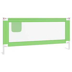 vidaXL Bedhekje peuter 200x25 cm stof groen