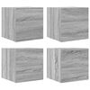 vidaXL Tv-wandmeubelen 4 st 30,5x30x30 cm grijs sonoma eikenkleurig