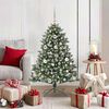 vidaXL Kunstkerstboom met 150 LED Groen 120 cm PVC en Plastic en Staal