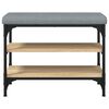 vidaXL Schoenenbank 62x32x47 cm bewerkt hout sonoma eikenkleurig