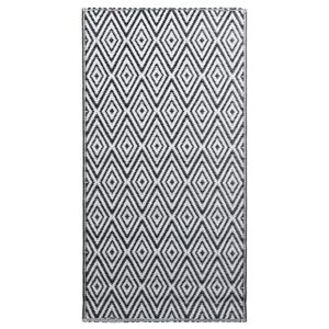 vidaXL Buitenkleed ARAKIL 160x230 cm PP wit en zwart