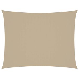 vidaXL Zonnescherm rechthoekig 5x6 m oxford stof beige
