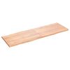 vidaXL Tafelblad natuurlijke rand 180x60x(2-4) cm eikenhout lichtbruin