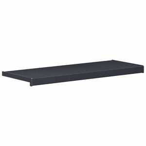 vidaXL Raamsokkel Antraciet met houten nerf 60 x 35 x 4,5 cm PVC