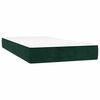 vidaXL Boxspring met matras en LED fluweel donkergroen 90x190 cm