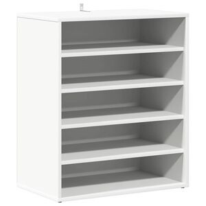 vidaXL Schoenenkasten 60 x 35 x 70 cm Wit