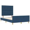vidaXL Bedframe met hoofdeinde Blauw 120 x 190 cm Stof