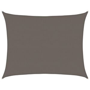 vidaXL Zonnezeil 160 g/m&sup2; 6x8 m HDPE antracietkleurig